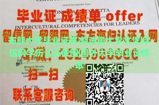 布朗大学毕业证样本|法国大学文凭|学信网学历认证截图|国外大学毕业证样本